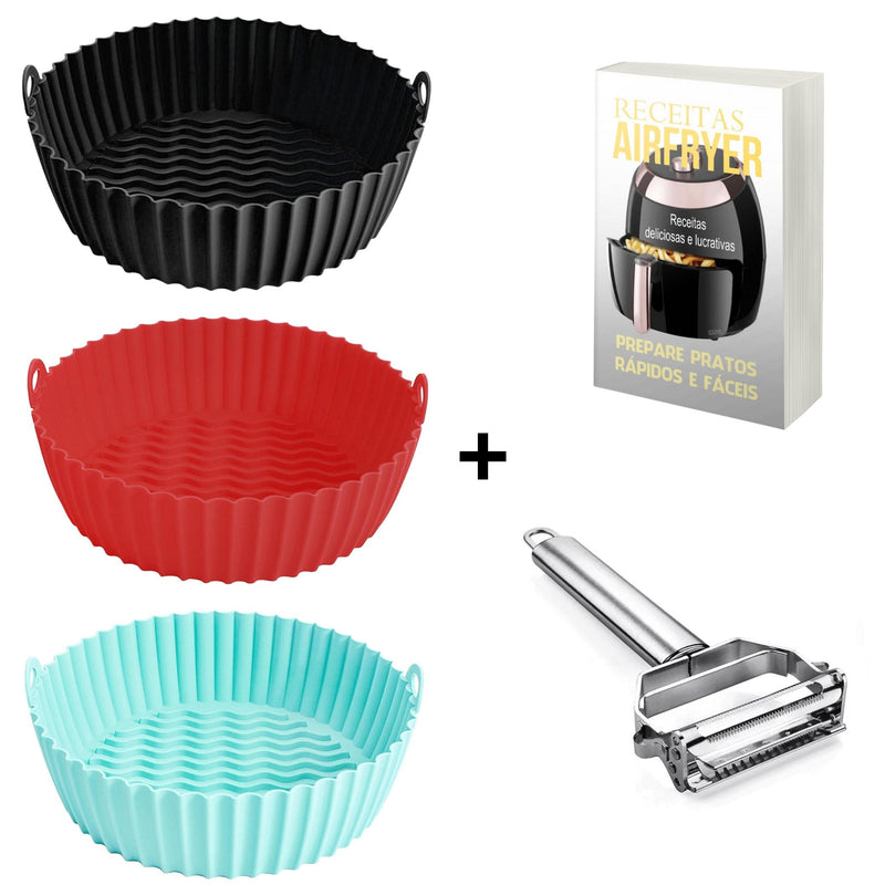 Bandeja de silicone Multiuso para Airfryer